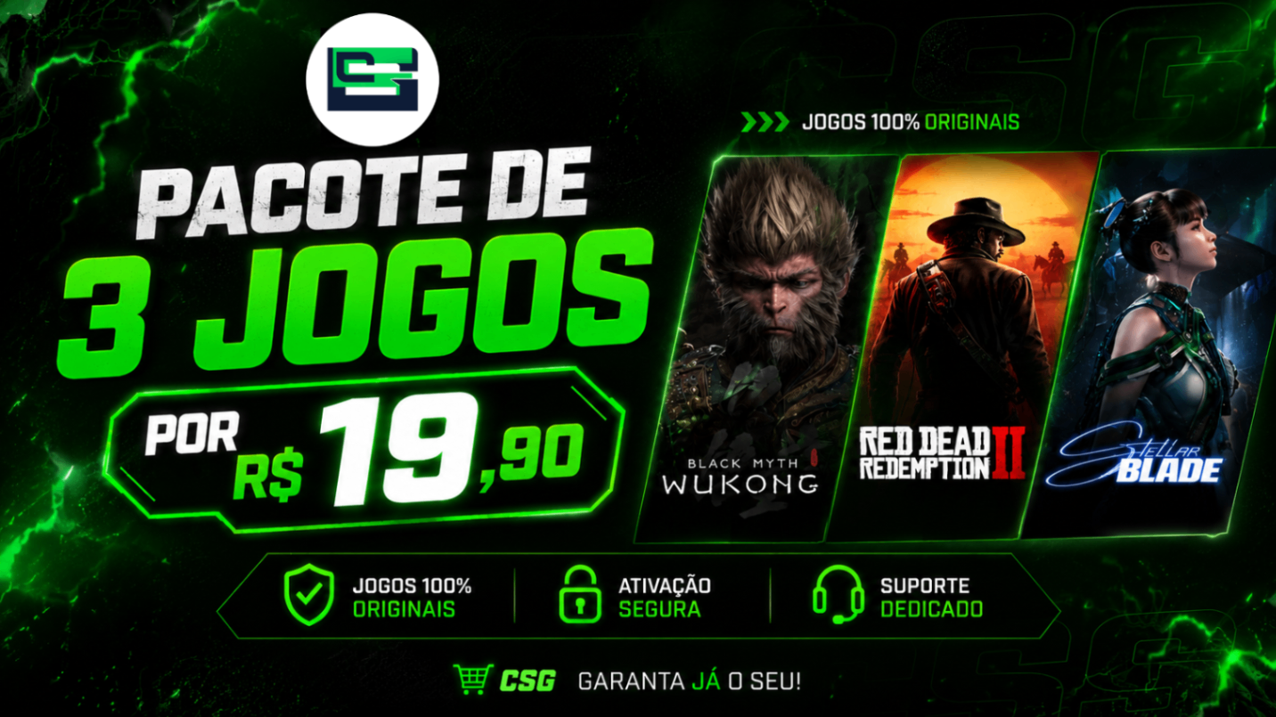 Pacote de 3 Jogos